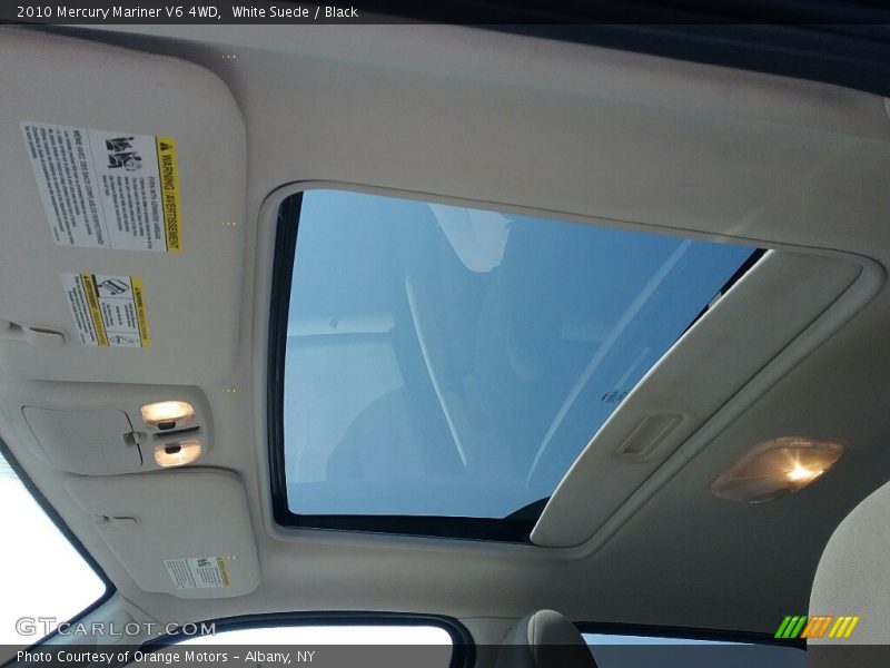 White Suede / Black 2010 Mercury Mariner V6 4WD