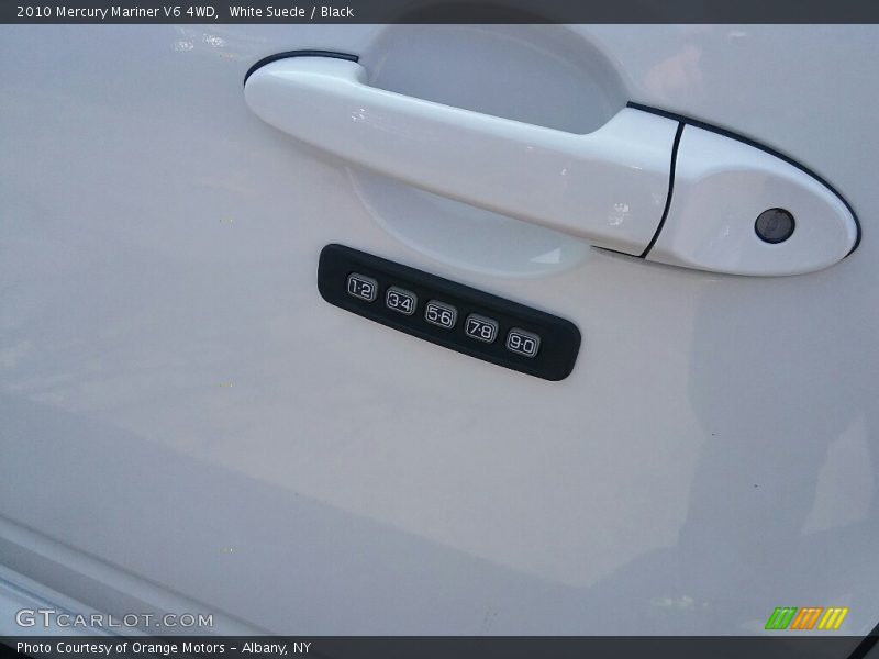 White Suede / Black 2010 Mercury Mariner V6 4WD