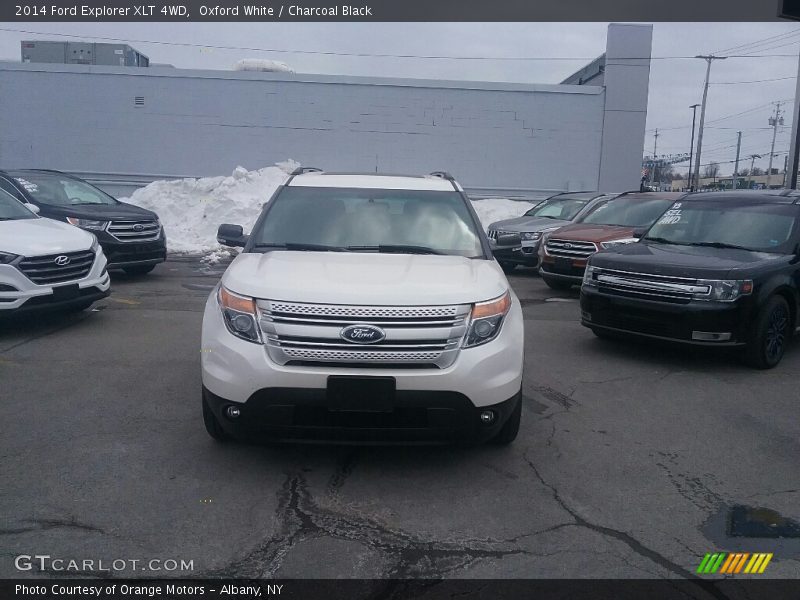Oxford White / Charcoal Black 2014 Ford Explorer XLT 4WD