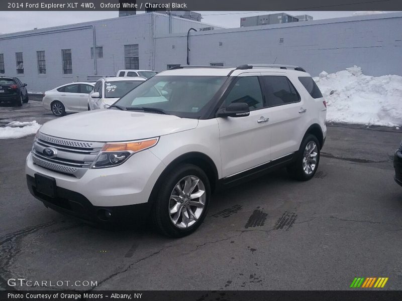 Oxford White / Charcoal Black 2014 Ford Explorer XLT 4WD