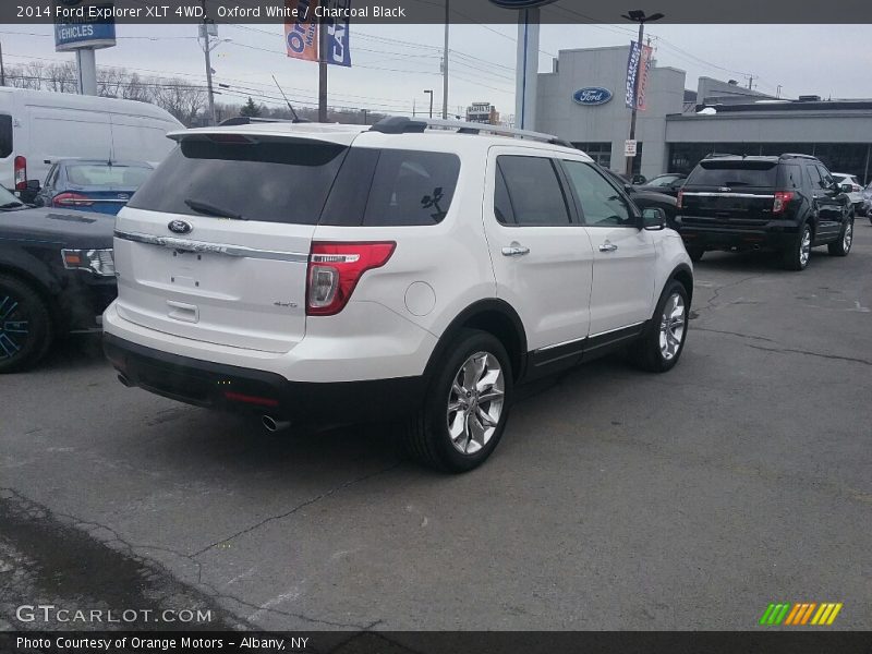 Oxford White / Charcoal Black 2014 Ford Explorer XLT 4WD