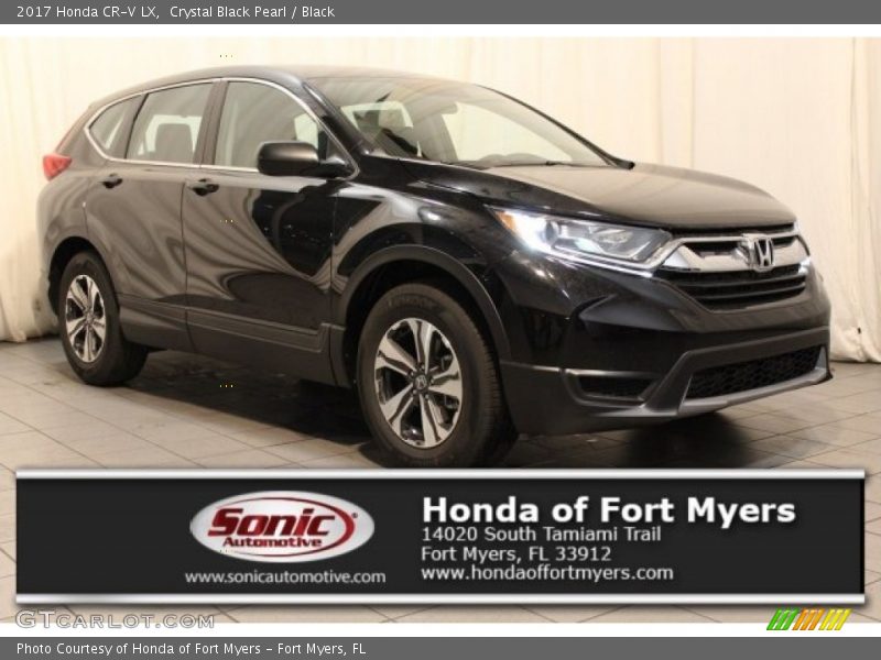 Crystal Black Pearl / Black 2017 Honda CR-V LX