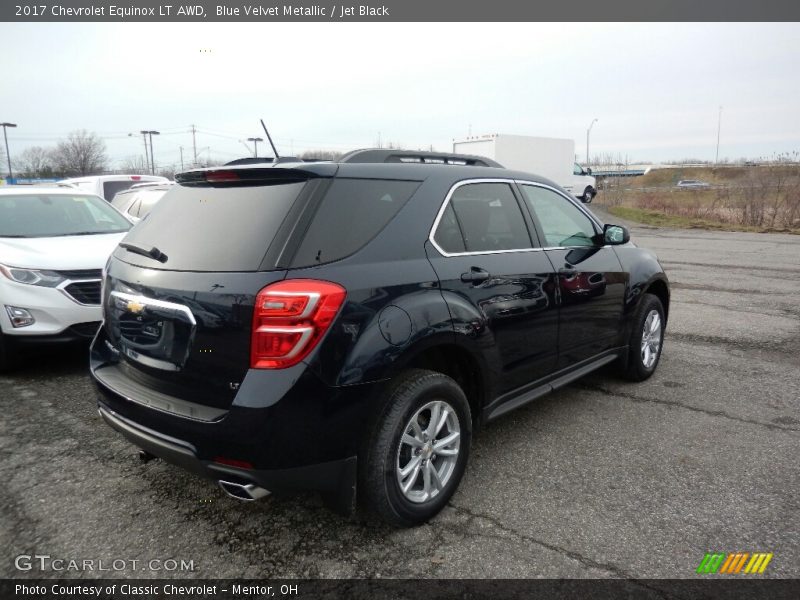 Blue Velvet Metallic / Jet Black 2017 Chevrolet Equinox LT AWD