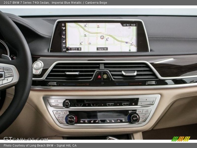 Imperial Blue Metallic / Canberra Beige 2017 BMW 7 Series 740i Sedan