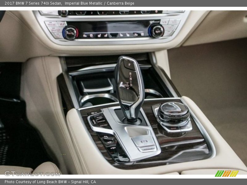 Imperial Blue Metallic / Canberra Beige 2017 BMW 7 Series 740i Sedan