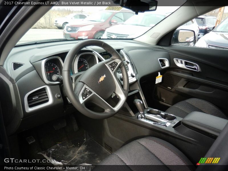 Blue Velvet Metallic / Jet Black 2017 Chevrolet Equinox LT AWD