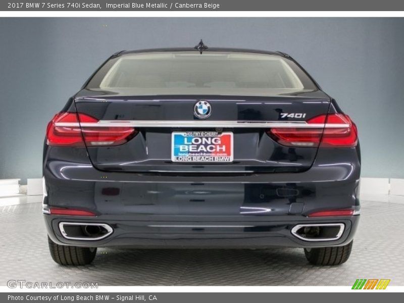 Imperial Blue Metallic / Canberra Beige 2017 BMW 7 Series 740i Sedan