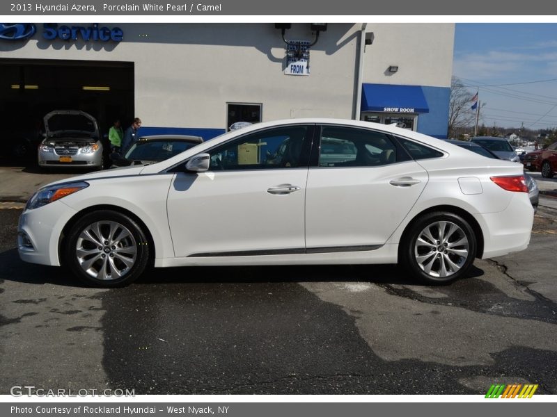 Porcelain White Pearl / Camel 2013 Hyundai Azera