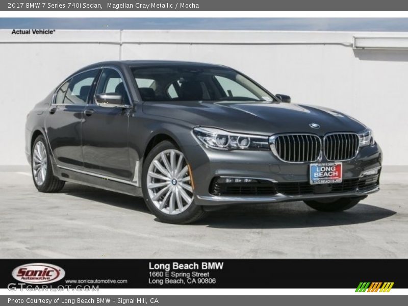 Magellan Gray Metallic / Mocha 2017 BMW 7 Series 740i Sedan