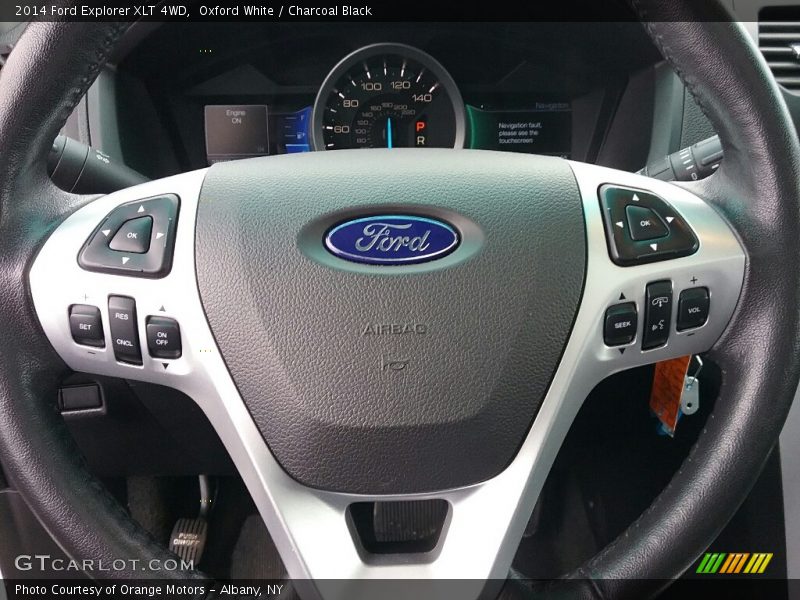 Oxford White / Charcoal Black 2014 Ford Explorer XLT 4WD