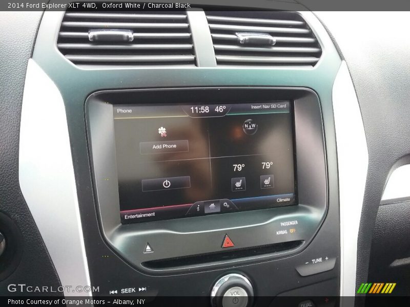 Oxford White / Charcoal Black 2014 Ford Explorer XLT 4WD