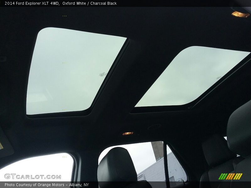 Oxford White / Charcoal Black 2014 Ford Explorer XLT 4WD