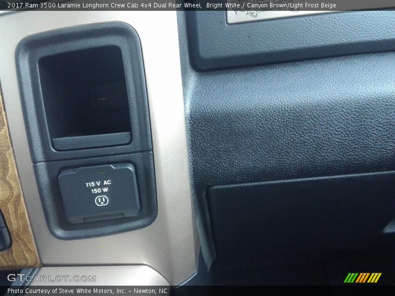 Bright White / Canyon Brown/Light Frost Beige 2017 Ram 3500 Laramie Longhorn Crew Cab 4x4 Dual Rear Wheel