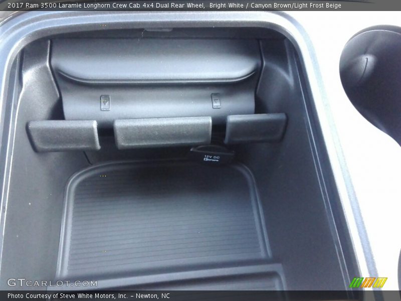 Bright White / Canyon Brown/Light Frost Beige 2017 Ram 3500 Laramie Longhorn Crew Cab 4x4 Dual Rear Wheel