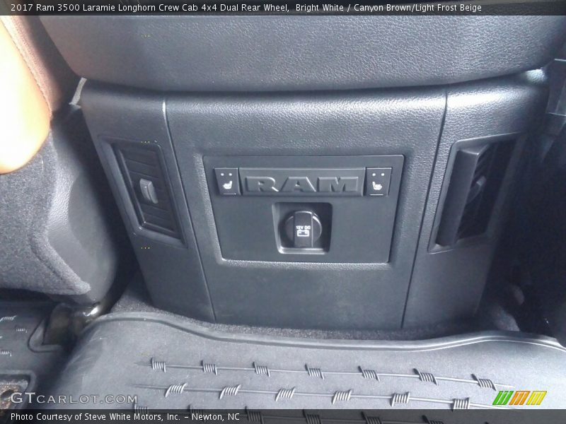 Bright White / Canyon Brown/Light Frost Beige 2017 Ram 3500 Laramie Longhorn Crew Cab 4x4 Dual Rear Wheel