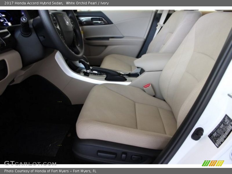 White Orchid Pearl / Ivory 2017 Honda Accord Hybrid Sedan