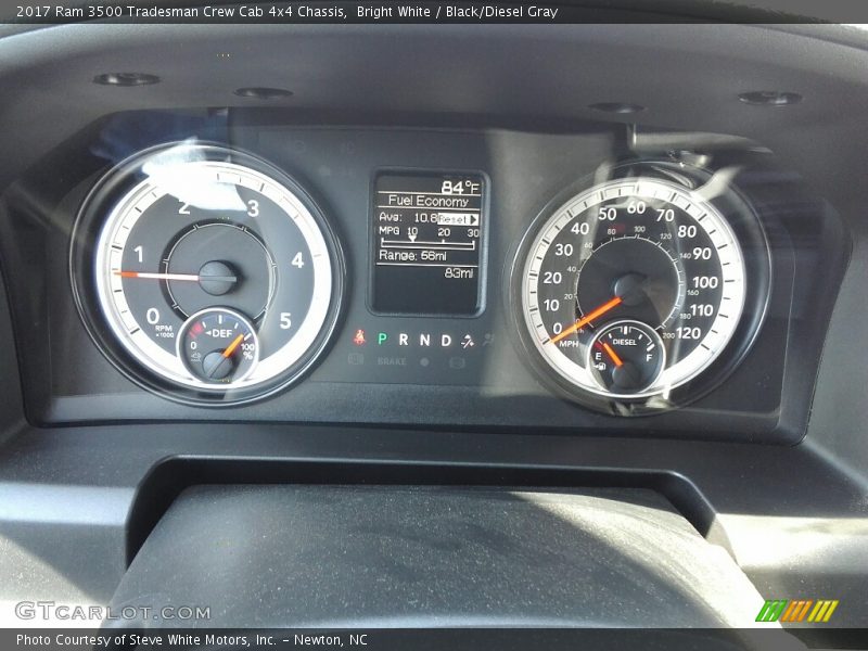 Bright White / Black/Diesel Gray 2017 Ram 3500 Tradesman Crew Cab 4x4 Chassis