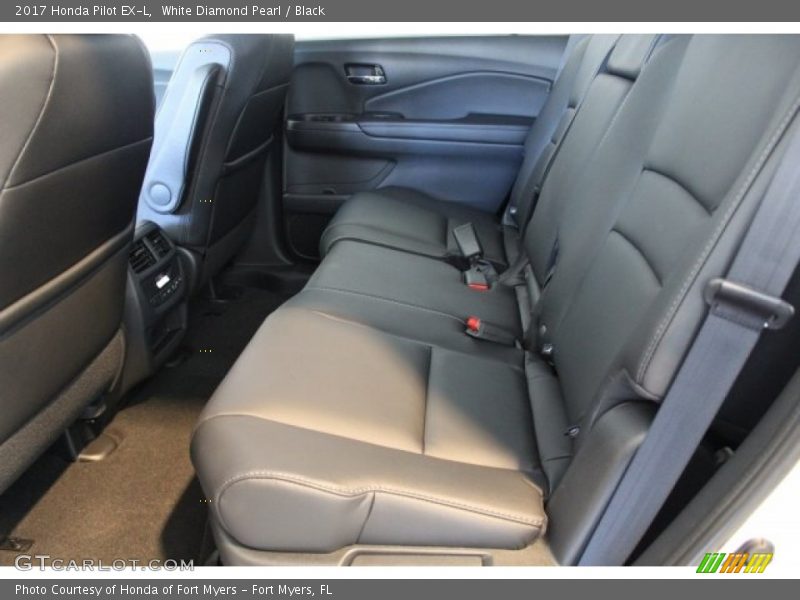 White Diamond Pearl / Black 2017 Honda Pilot EX-L