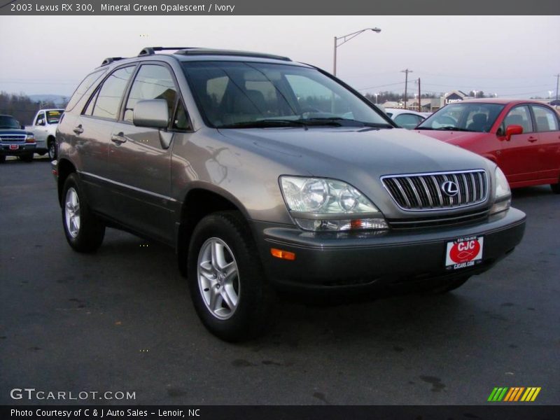 Mineral Green Opalescent / Ivory 2003 Lexus RX 300