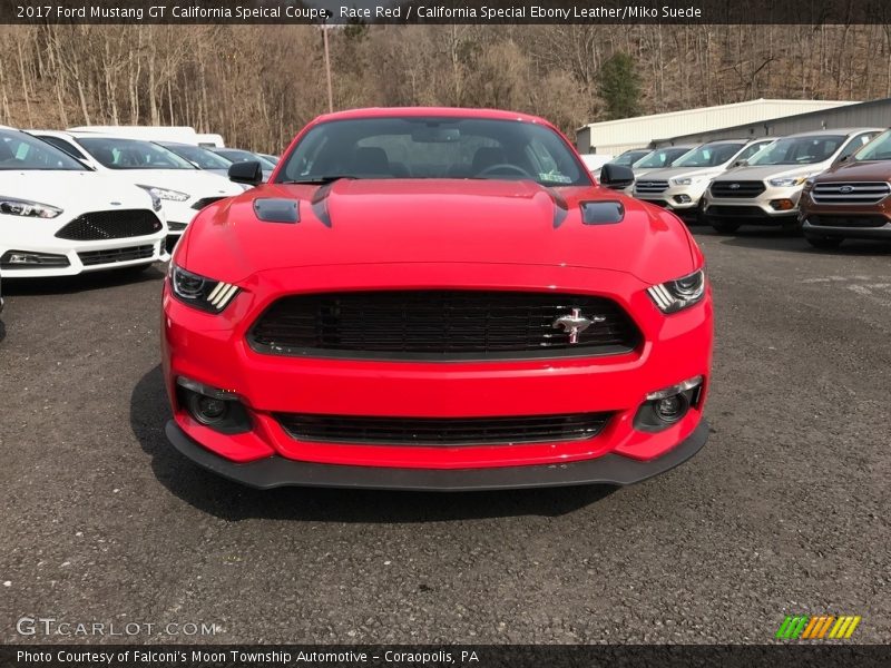 Race Red / California Special Ebony Leather/Miko Suede 2017 Ford Mustang GT California Speical Coupe
