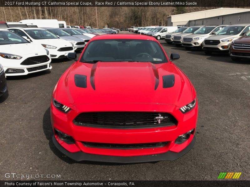 Race Red / California Special Ebony Leather/Miko Suede 2017 Ford Mustang GT California Speical Coupe