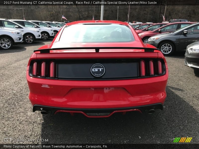 Race Red / California Special Ebony Leather/Miko Suede 2017 Ford Mustang GT California Speical Coupe