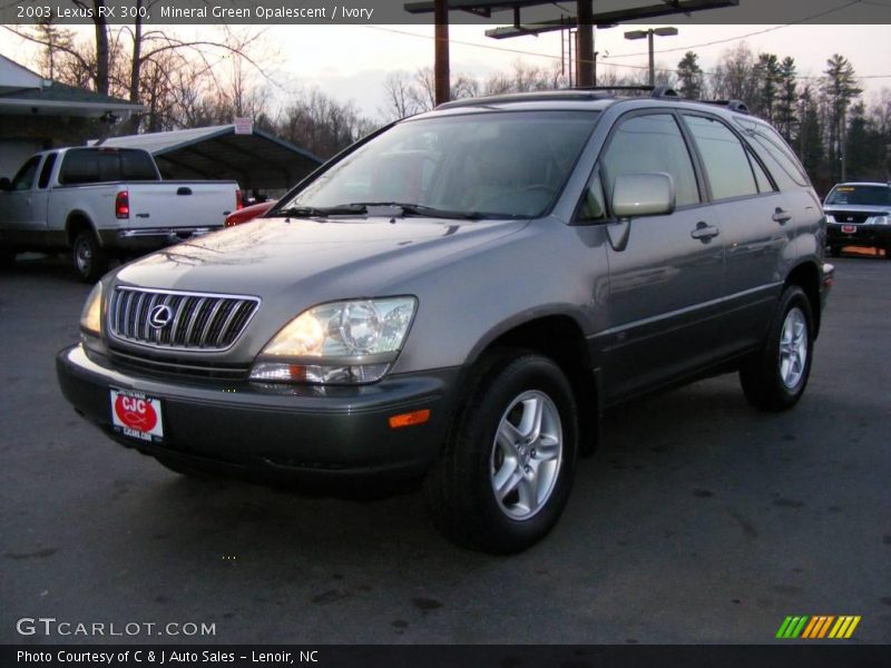 Mineral Green Opalescent / Ivory 2003 Lexus RX 300
