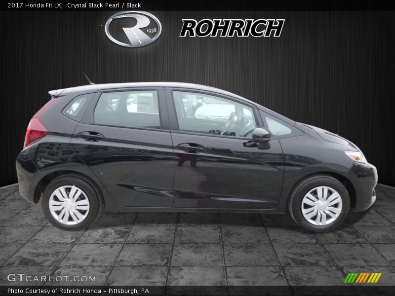 Crystal Black Pearl / Black 2017 Honda Fit LX