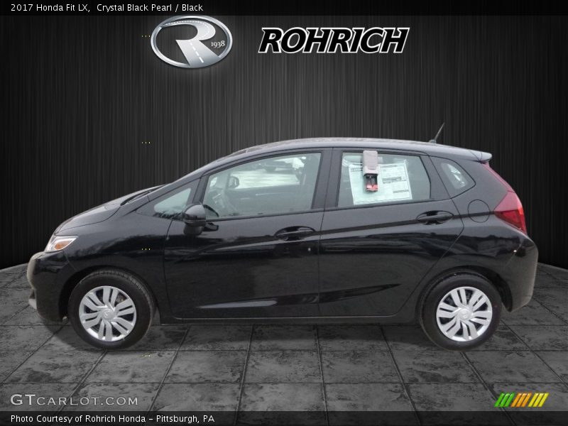 Crystal Black Pearl / Black 2017 Honda Fit LX