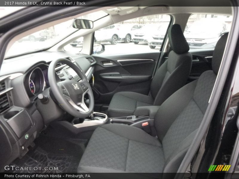 Crystal Black Pearl / Black 2017 Honda Fit LX