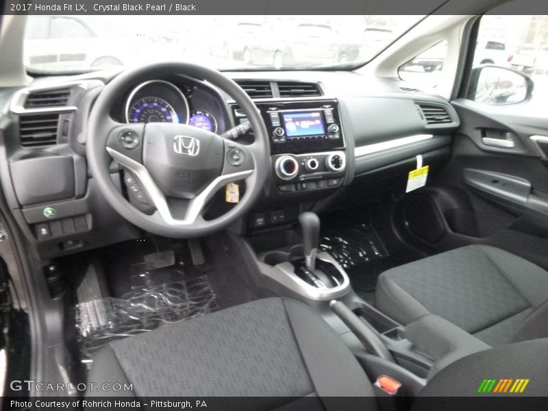 Crystal Black Pearl / Black 2017 Honda Fit LX