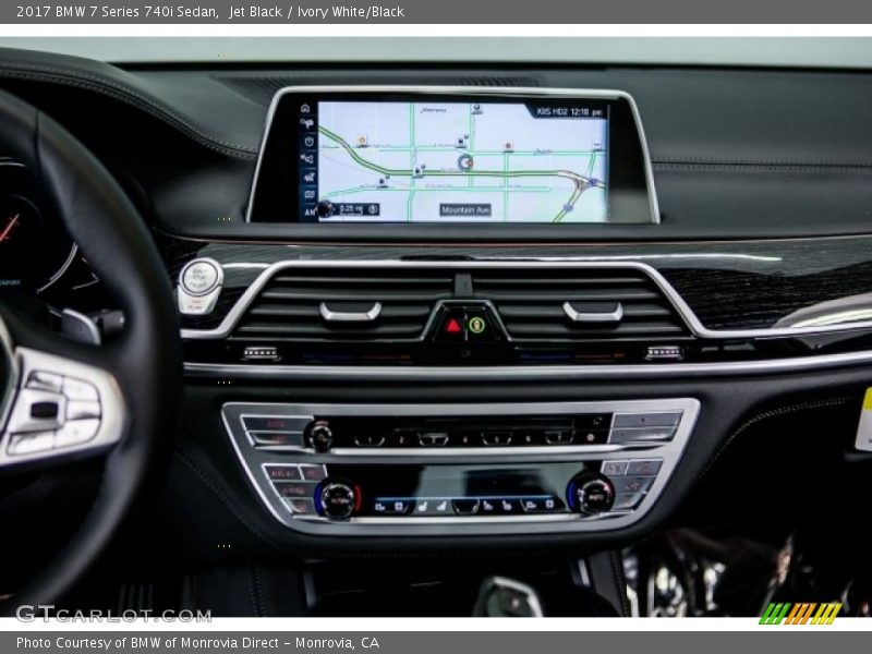 Jet Black / Ivory White/Black 2017 BMW 7 Series 740i Sedan