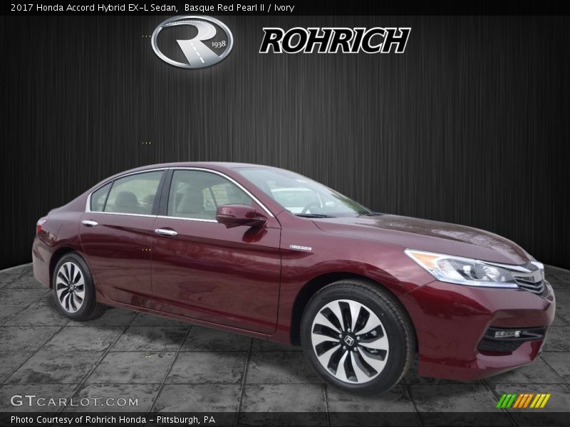 Basque Red Pearl II / Ivory 2017 Honda Accord Hybrid EX-L Sedan