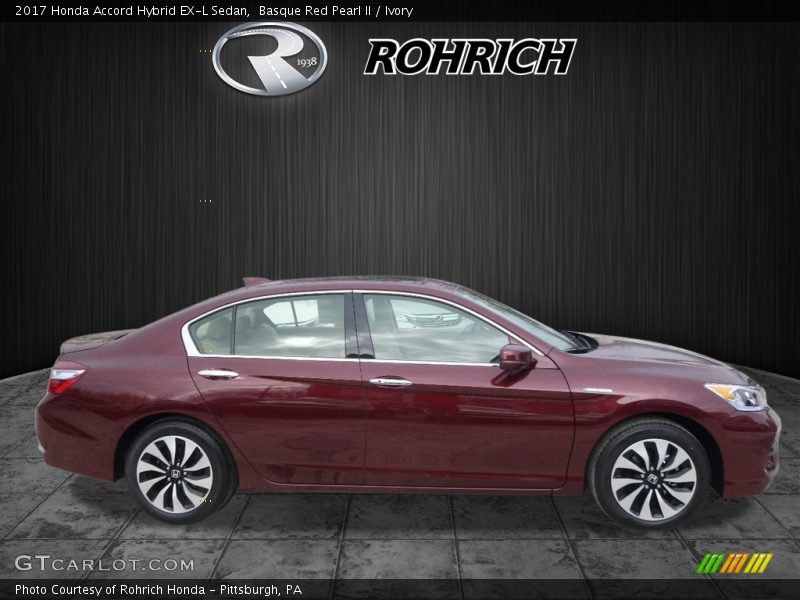 Basque Red Pearl II / Ivory 2017 Honda Accord Hybrid EX-L Sedan