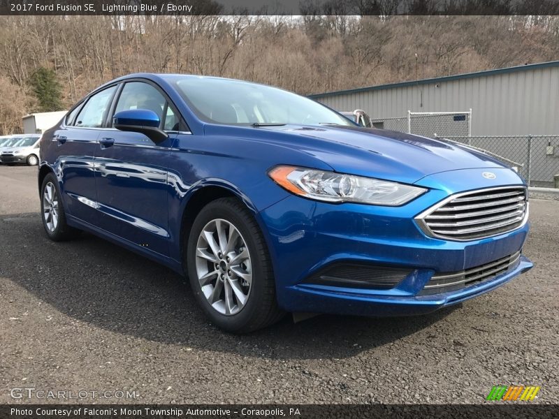 Lightning Blue / Ebony 2017 Ford Fusion SE
