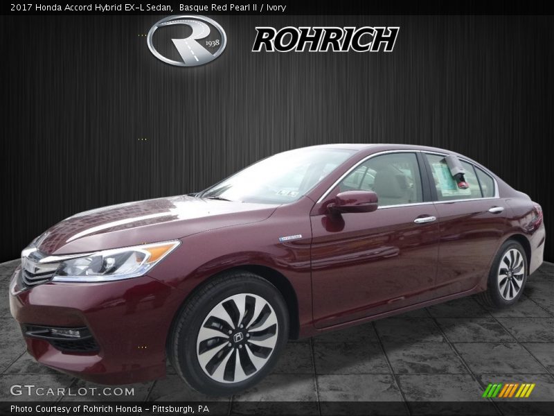 Basque Red Pearl II / Ivory 2017 Honda Accord Hybrid EX-L Sedan