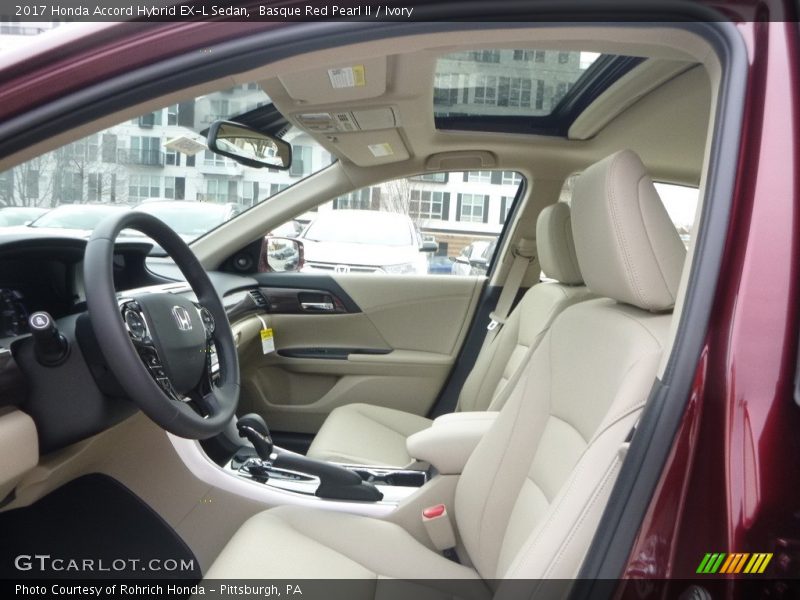 Basque Red Pearl II / Ivory 2017 Honda Accord Hybrid EX-L Sedan