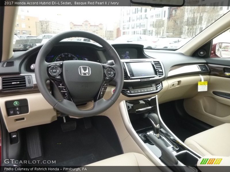 Basque Red Pearl II / Ivory 2017 Honda Accord Hybrid EX-L Sedan