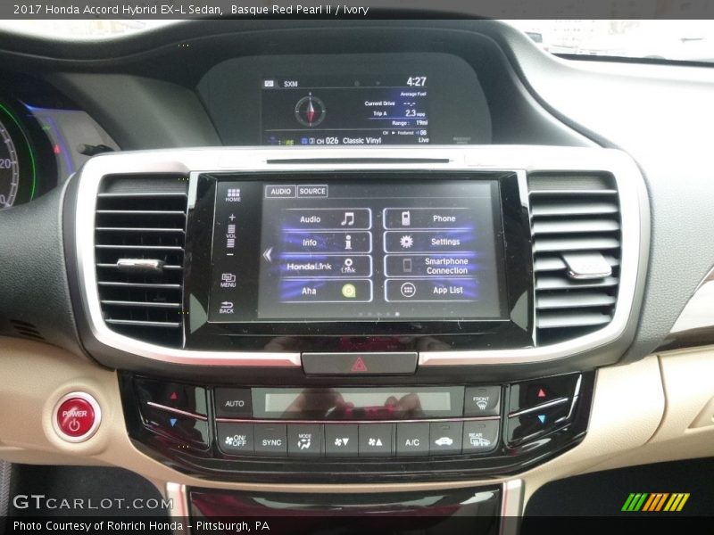 Basque Red Pearl II / Ivory 2017 Honda Accord Hybrid EX-L Sedan
