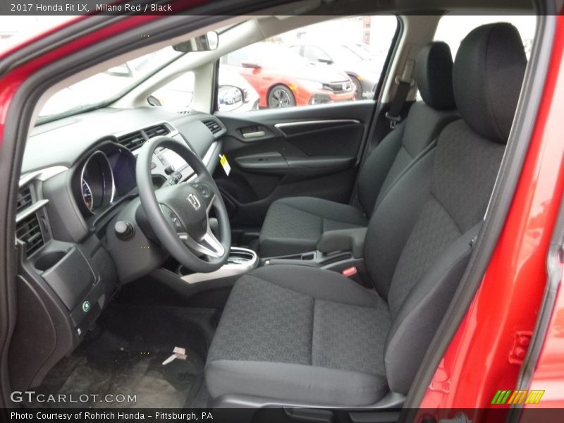 Milano Red / Black 2017 Honda Fit LX