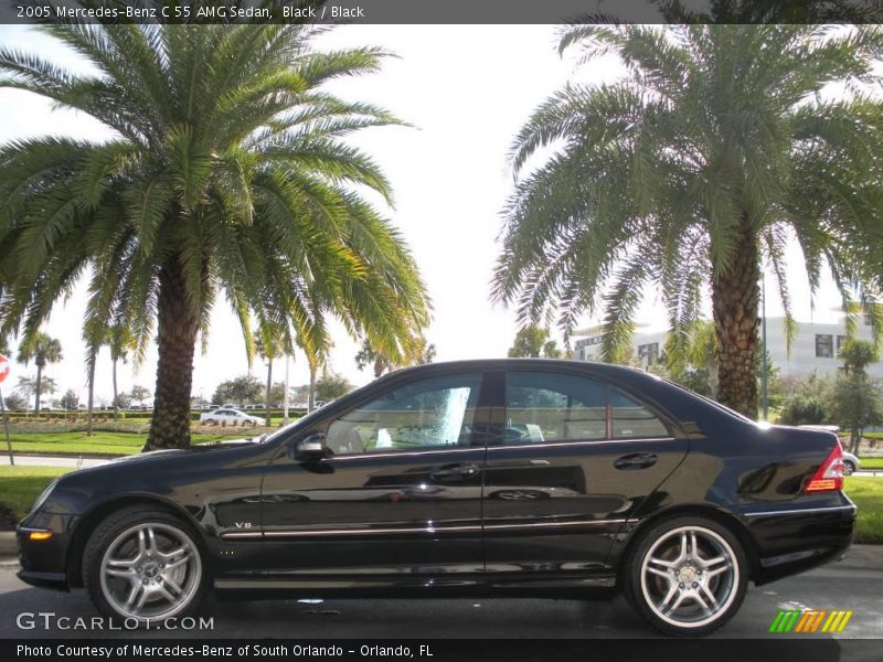 Black / Black 2005 Mercedes-Benz C 55 AMG Sedan