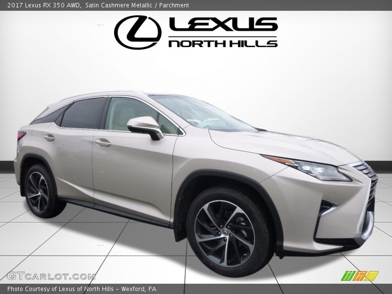 Satin Cashmere Metallic / Parchment 2017 Lexus RX 350 AWD