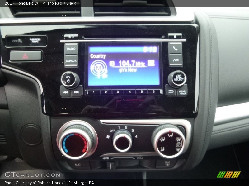 Milano Red / Black 2017 Honda Fit LX