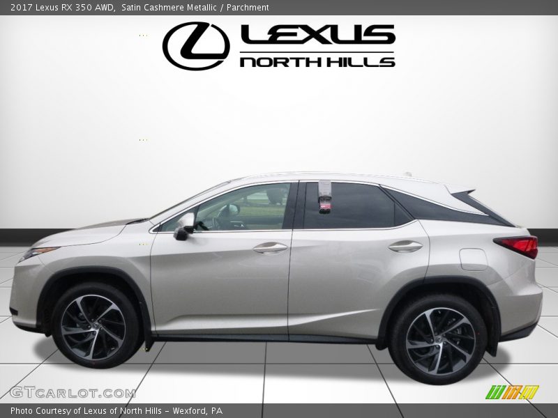 Satin Cashmere Metallic / Parchment 2017 Lexus RX 350 AWD