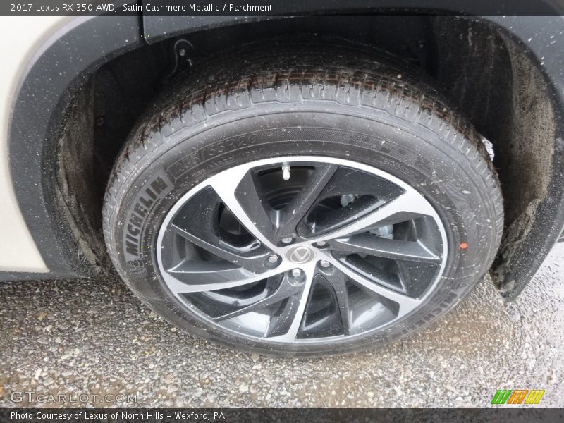 Satin Cashmere Metallic / Parchment 2017 Lexus RX 350 AWD