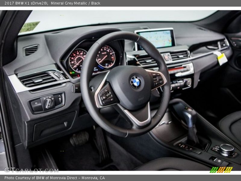 Mineral Grey Metallic / Black 2017 BMW X1 sDrive28i