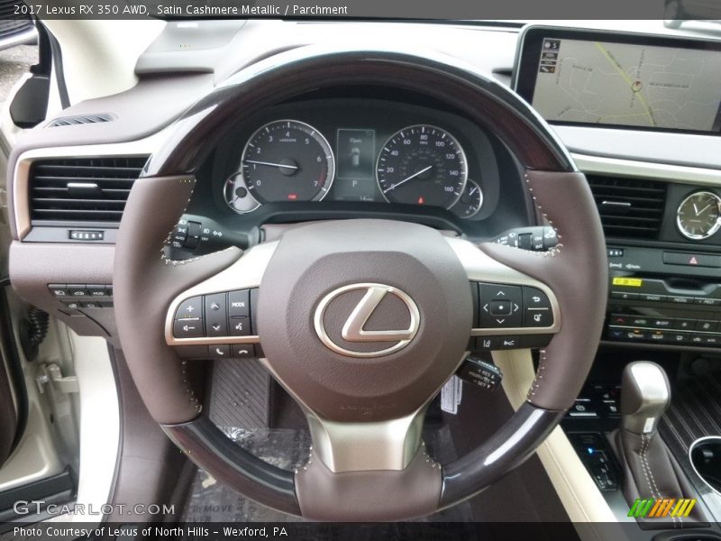 Satin Cashmere Metallic / Parchment 2017 Lexus RX 350 AWD