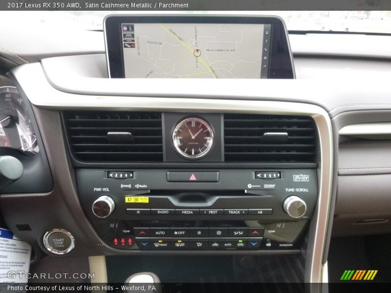 Satin Cashmere Metallic / Parchment 2017 Lexus RX 350 AWD