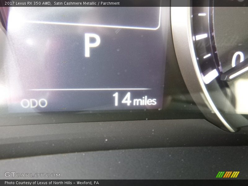 Satin Cashmere Metallic / Parchment 2017 Lexus RX 350 AWD