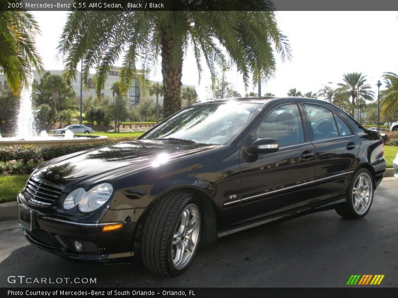 Black / Black 2005 Mercedes-Benz C 55 AMG Sedan